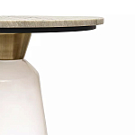 Кофейный столик с прозрачным основанием и столешницей с мраморным узором Transparent Base варинант исполнения - 2 | Loft Concept в Москве