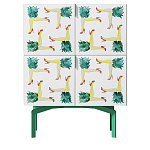 Тумба  с рисунком ShortT Pina Colada Green варинант исполнения - 1 | Loft Concept в Москве