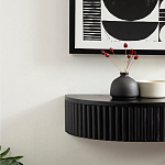 Прикроватный подвесной столик с ящиком черный Bedside Hanging Table варинант исполнения - 5 | Loft Concept в Москве