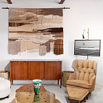 Тканый вручную монументальный настенный гобелен Earth Flow варинант исполнения - 4 | Loft Concept в Москве