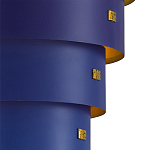 Подвесной светильник фигурный синий из 4-х широких колец Alternating Rings варинант исполнения - 2 | Loft Concept в Москве