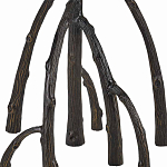 Торшер с цилиндрическим абажуром на каркасе в виде корня растения Curling Light варинант исполнения - 3 | Loft Concept в Москве