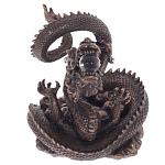 Декоративная статуэтка Дракон Fuzanglong Dragon Dark Bronze Statuette варинант исполнения - 2 | Loft Concept в Москве