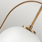 Подвесной светильник с белым плафоном в форме шара в арочной подвеске Hinkley варинант исполнения - 17 | Loft Concept в Москве