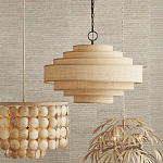 Люстра с каскадом из круглых декоративных элементов Texture Discs варинант исполнения - 4 | Loft Concept в Москве