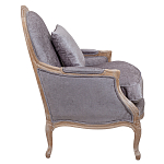 Кресло Ava Classical Armchair brown and grey velour варинант исполнения - 2 | Loft Concept в Москве