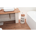 Керамический столик с деревянной столешницей "Пешка" варинант исполнения - 2 | Loft Concept в Москве