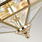 Потолочный светильник шестигранной формы с прозрачными стеклянным плафоном Elstead Lighting варинант исполнения - 11 | Loft Concept в Москве