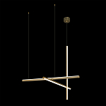 Люстра с 3-мя  пересекающимися цилиндрическими плафонами на тонких тросах Trumpet tube варинант исполнения - 3 | Loft Concept в Москве