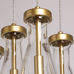 Люстра с 7-ю прозрачными плафонами из стекла в форме капли Lucid Rain  варинант исполнения - 7 | Loft Concept в Москве