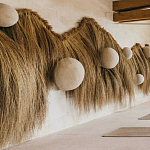 Большая дизайнерская Инсталляция из соломы RAFFIA Installation  варинант исполнения - 4 | Loft Concept в Москве