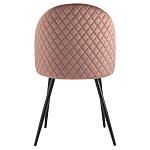 Мягкий стул в велюре пыльно-розового цвета Miruna Chair варинант исполнения - 3 | Loft Concept в Москве