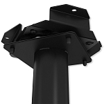 Барный стул вращающийся со спинкой и подлокотниками Douglas Rhombus Черный Велюр варинант исполнения - 7 | Loft Concept в Москве