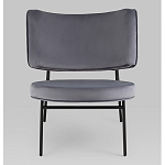 Мини-кресло District Lounge велюр серый варинант исполнения - 4 | Loft Concept в Москве