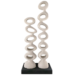 Белые тотемы природной формы Большой напольный Арт-объект Vega   варинант исполнения - 1 | Loft Concept в Москве