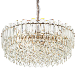 Круглая многоярусная люстра с хрустальным декором Cascade Waterfall Chandelier 18 варинант исполнения - 1 | Loft Concept в Москве