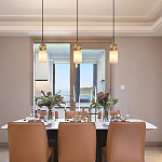 Подвесной светильник светодиодный с цилиндрическим плафоном Stone Helios варинант исполнения - 1 | Loft Concept в Москве