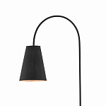 Торшер с изогнутым корпусом на бетонном основании Black Portland варинант исполнения - 1 | Loft Concept в Москве