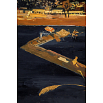 Кофейный стол с японским пейзажем Bohemia coffee table  варинант исполнения - 5 | Loft Concept в Москве