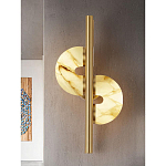 Бра  с фигурным мраморным рассеивателем Spiral of Warm Light варинант исполнения - 6 | Loft Concept в Москве