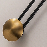 Бра с янтарным стеклянным диском и золотистыми акцентами Savio Glass Disc варинант исполнения - 3 | Loft Concept в Москве