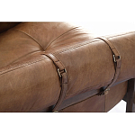 Двухместный диван Duncan винтажная коричневая кожа варинант исполнения - 4 | Loft Concept в Москве