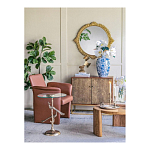 Столик с круглой стеклянной столешницей и корпусом в виде двух павлинов на ветке Table Two Peacocks варинант исполнения - 8 | Loft Concept в Москве