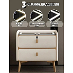 Умная прикроватная тумбочка c зарядкой для телефона Nightstand Smart варинант исполнения - 2 | Loft Concept в Москве