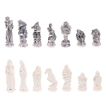 Шахматы Русские сказки с доской из натурального камня Змеевик Decorative Thematic Chess варинант исполнения - 5 | Loft Concept в Москве