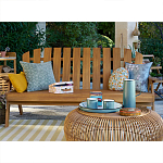 Садовая скамья из массива акации Ruth Wooden Bench варинант исполнения - 4 | Loft Concept в Москве