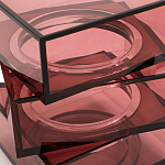 Стол журнальный в форме кубов Acrylic Furniture Lumina Crimson Clarity варинант исполнения - 4 | Loft Concept в Москве