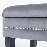 Мягкая банкетка с зоной для хранения Casket Grey варинант исполнения - 3 | Loft Concept в Москве