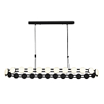 Люстра овальная с круглыми светодиодными источниками света Maxine Light варинант исполнения - 10 | Loft Concept в Москве