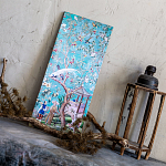 Постер на холсте в стиле шинуазри с изображением сада Chinoiserie Gazebo in the Imperial Garden Poster варинант исполнения - 2 | Loft Concept в Москве