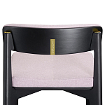 Барный стул из массива ясеня с обивкой из рогожки Elegant Ash Shape варинант исполнения - 4 | Loft Concept в Москве