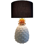 Настольная лампа с абажуром и декором в виде ананас Pineapple Black Lampshade варинант исполнения - 1 | Loft Concept в Москве