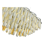 Люстра с подвесками в форме капель на серебристом каркасе Raindrop варинант исполнения - 4 | Loft Concept в Москве