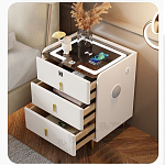 Умная прикроватная тумбочка c зарядкой для телефона Smart Furniture варинант исполнения - 5 | Loft Concept в Москве
