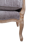 Кресло Ava Classical Armchair brown and grey velour варинант исполнения - 6 | Loft Concept в Москве