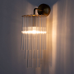 Бра с круглым основанием и длинными прозрачныи стеклянными трубками Nembus варинант исполнения - 2 | Loft Concept в Москве