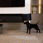 Лампа COLLECTION OF DOGS с абажуром Бультерьер варинант исполнения - 8 | Loft Concept в Москве
