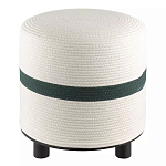 Пуф с плетеной светло-бежевой обивкой Serene Holidays варинант исполнения - 1 | Loft Concept в Москве