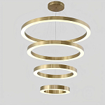 Люстра Light Ring Vertical Латунь варинант исполнения - 1 | Loft Concept в Москве