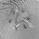 Люстра круглая с прозрачными стеклянными трубками Nembus варинант исполнения - 8 | Loft Concept в Москве