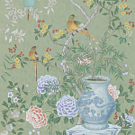 Обои ручная роспись Temple Newsam Mercury Grey варинант исполнения - 3 | Loft Concept в Москве