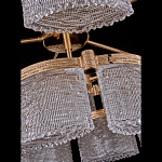 Люстра двухъярусная с текстурными овальными абажурами Splendor Palace Style варинант исполнения - 4 | Loft Concept в Москве