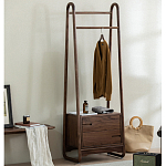 Вешалка деревянная с 2- мя ящиками Moon Walnut Furniture варинант исполнения - 2 | Loft Concept в Москве