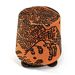 Пуф Wakonda Terracotta Tiger Mountain с Круглыми ножками  варинант исполнения - 2 | Loft Concept в Москве