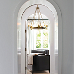  Люстра с 5-ю цилиндрическими плафонами из стекла с пузырьками Hinkley варинант исполнения - 9 | Loft Concept в Москве