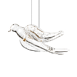 Подвесной светильник с прозрачной стеклянной птичкой Serip Voa варинант исполнения - 6 | Loft Concept в Москве